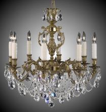 American Brass & Crystal CH9542-O-16G-PI - Eight Light Chandelier